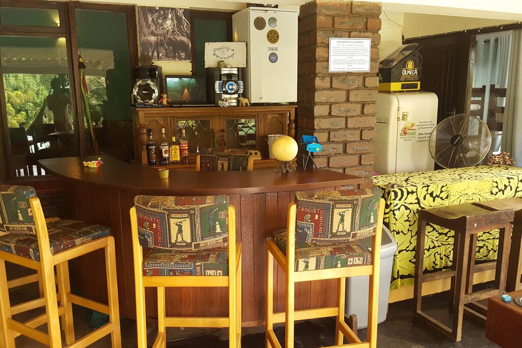 Outside entertainment area