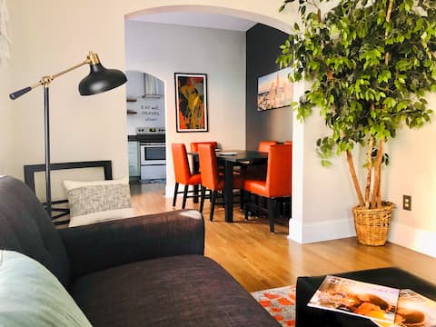 Successful Airbnb property: Walk to Uptown • Stylish Private Guest Suite in Wesley Heights