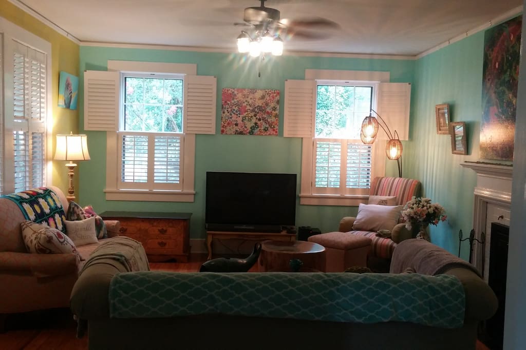 Greater view of the living room