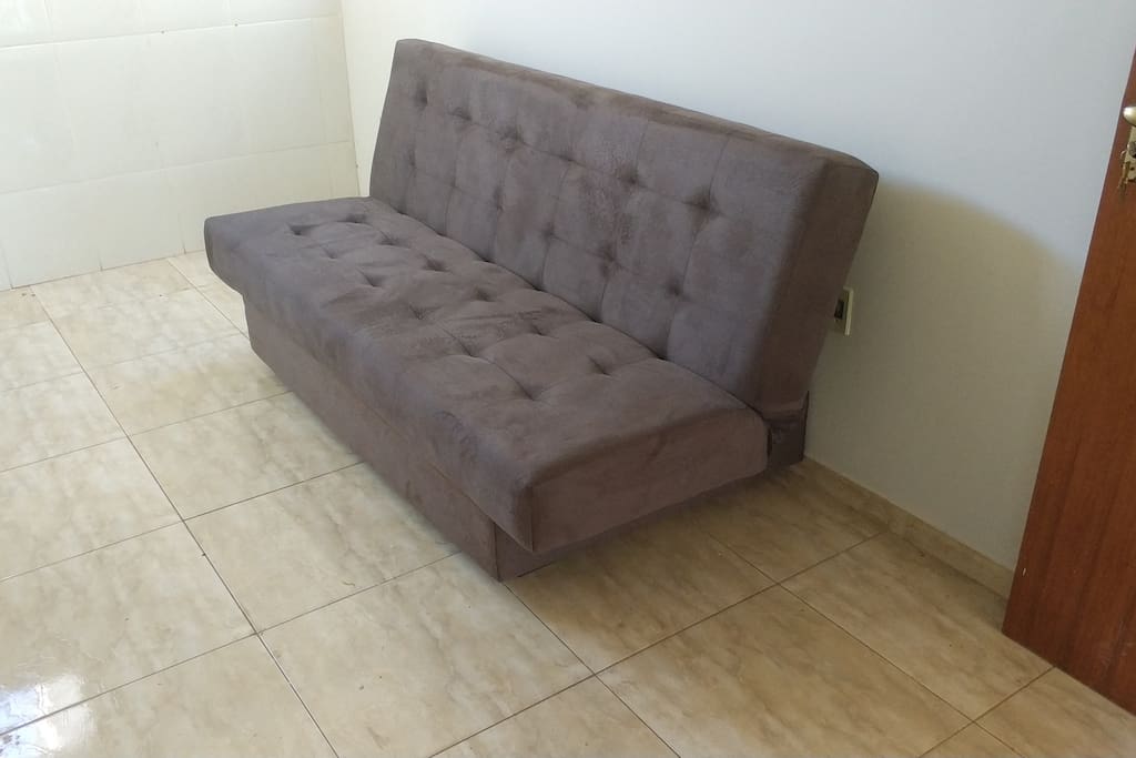 sala com sofa cama