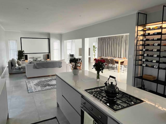 Modern home in private security estate