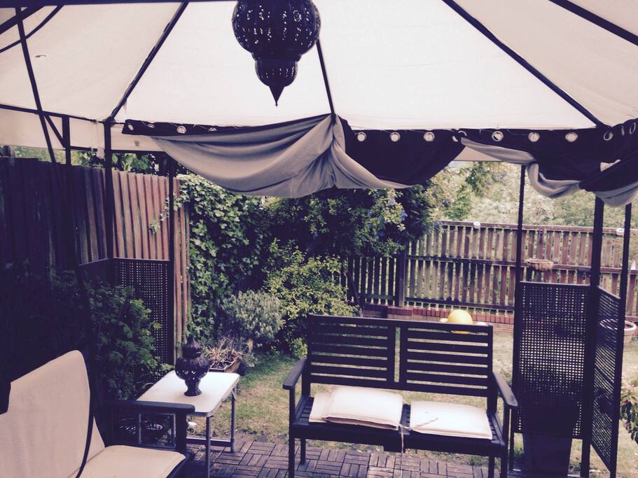 Gazebo living space great for entertaining