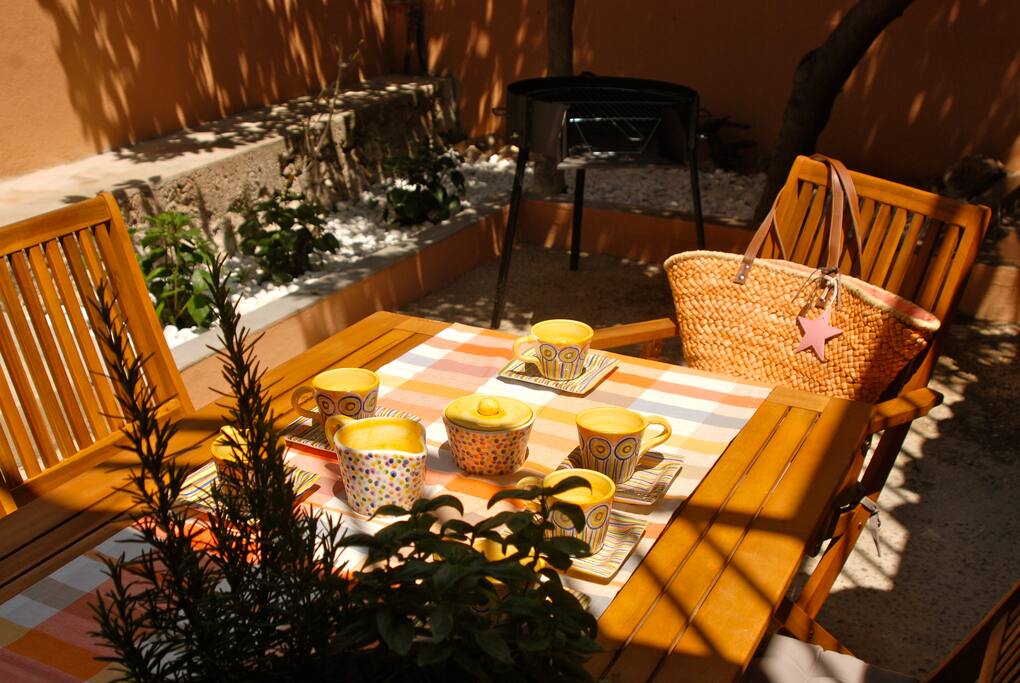 Sunny patio