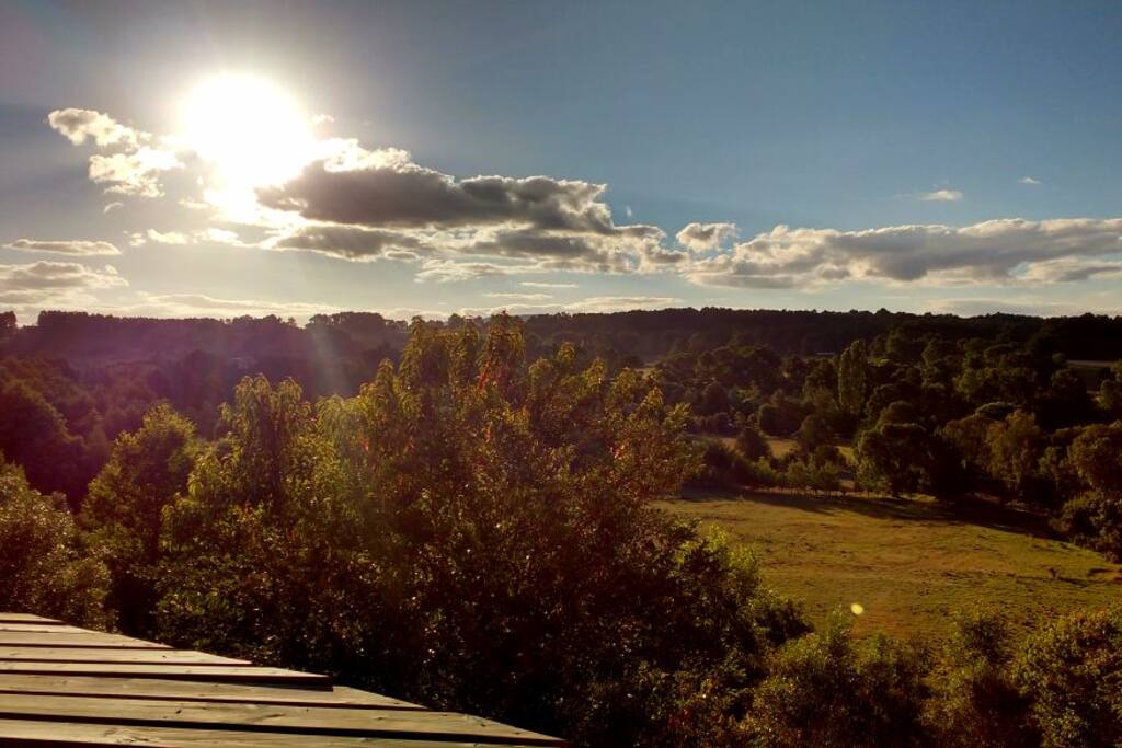 Vista al Poniente, dominio visual desde la terraza