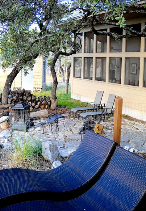 Two sets of louging areas and a fit pit to enjoy!