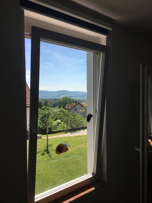 Aussicht aus dem Schlafzimmerfenster