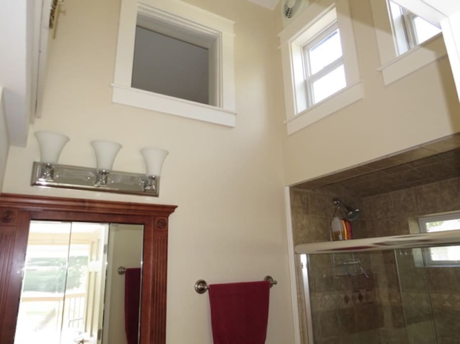 so many skylights make this cottage bright and airy!