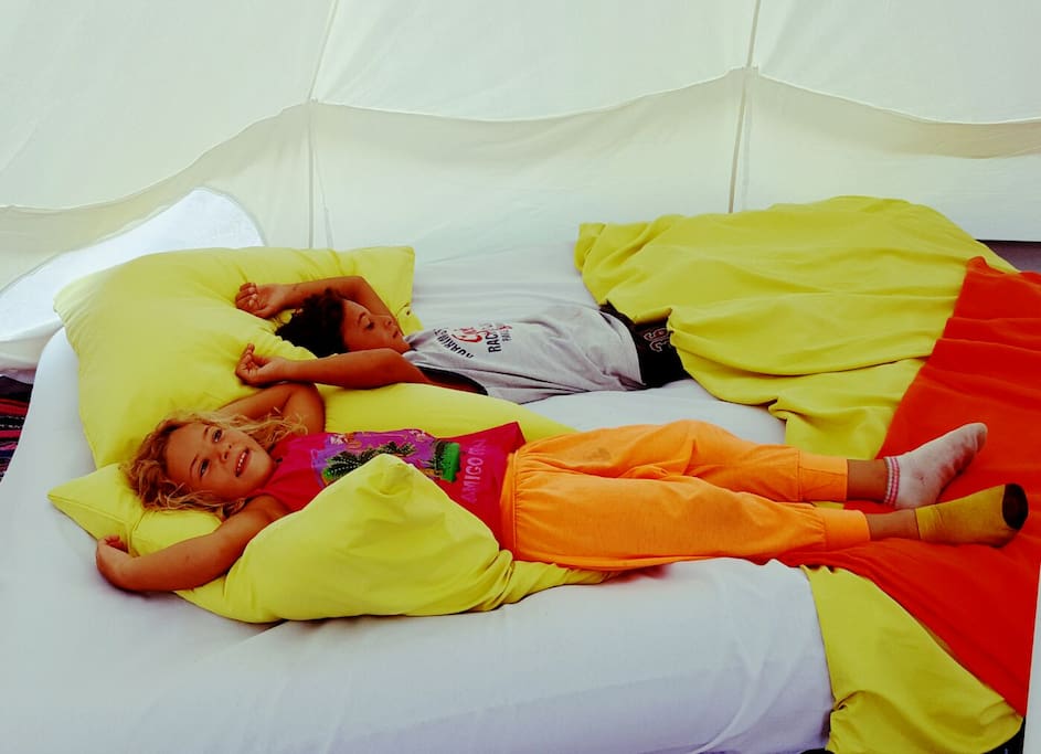 Kids love our airbeds