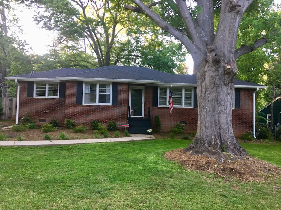 View of the house from the road.