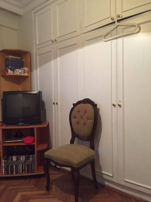 tv and the closet