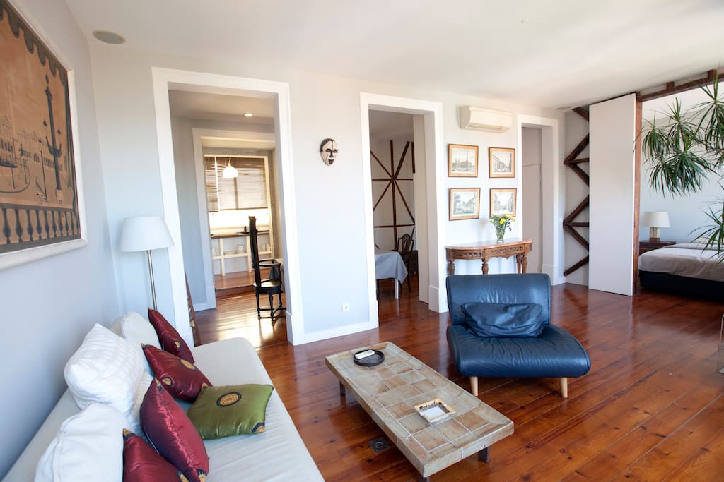 Living Room / Dining Room / Kitchen - Summer at 12 AM