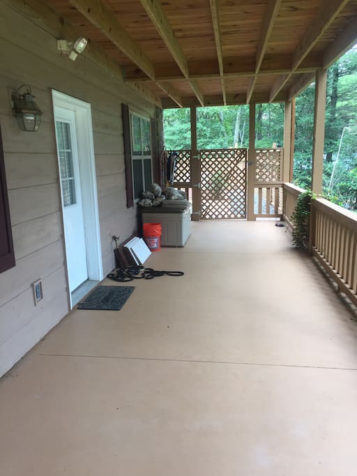 Downstairs porch