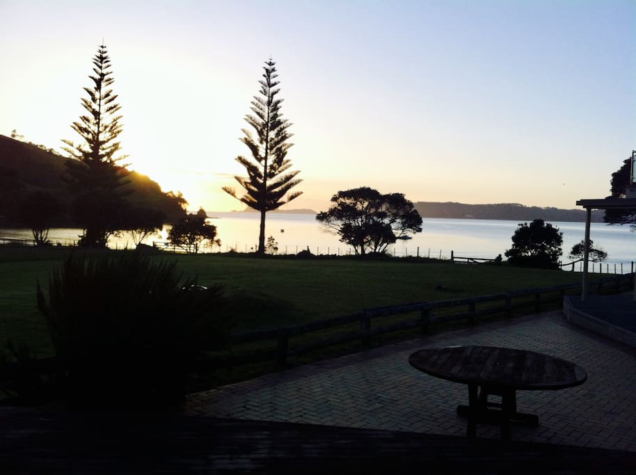 Sunset views from our deck