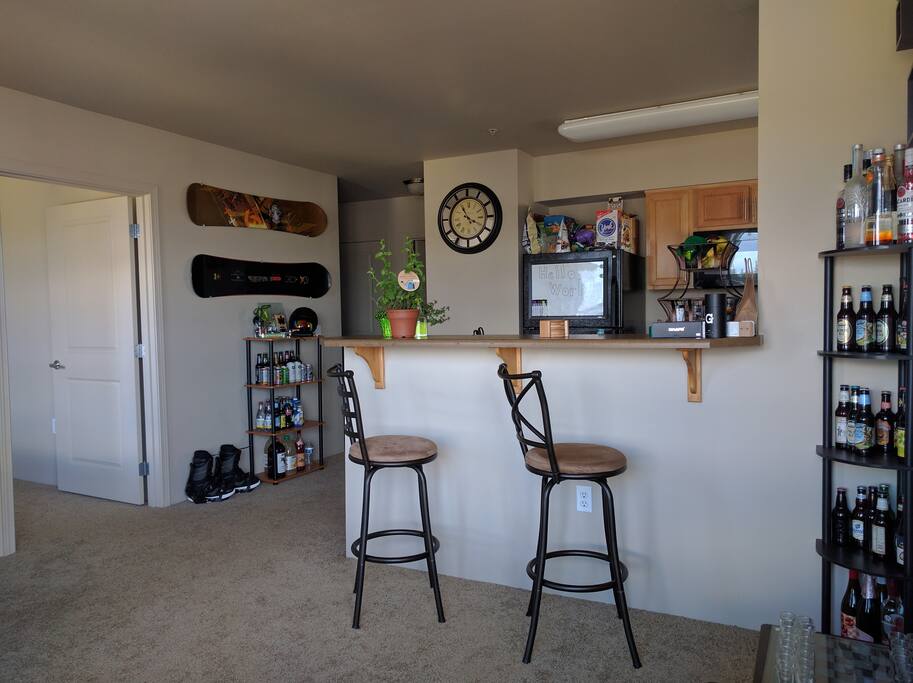 Living Room (and a couple drinks)