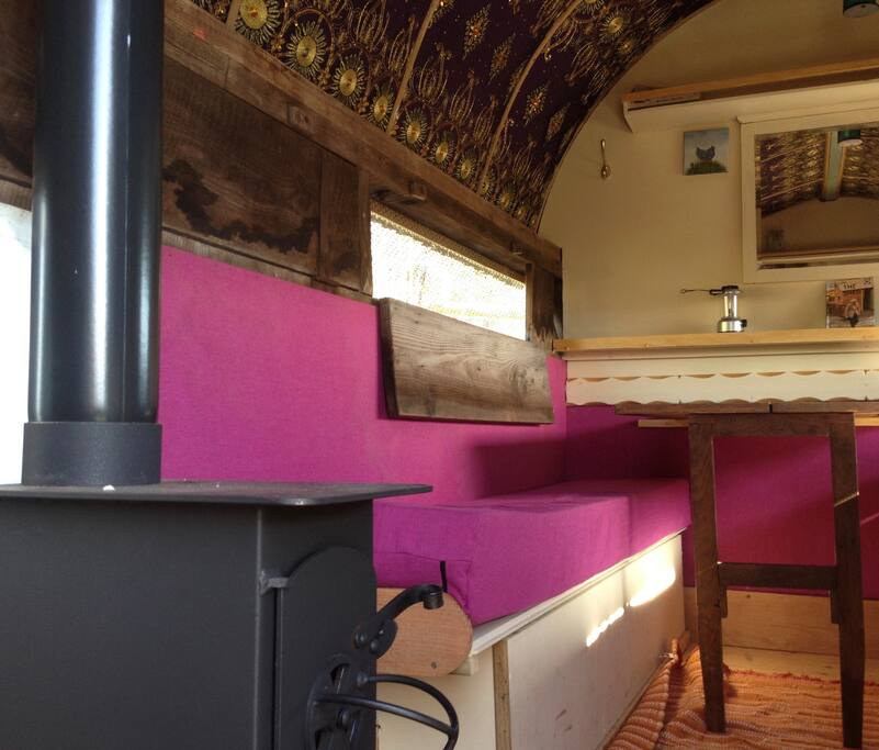 wood stove - interior