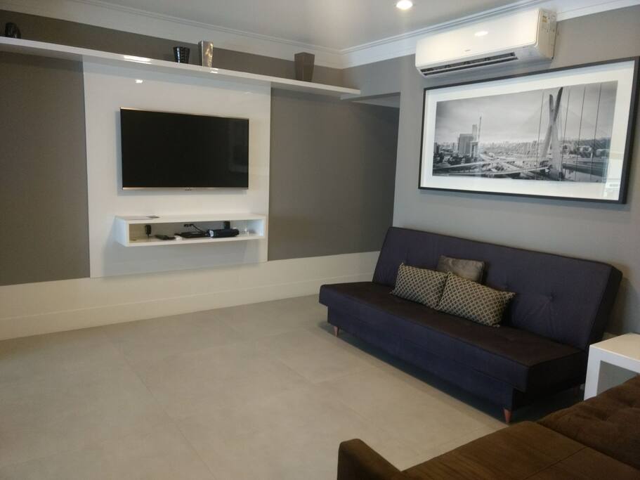 sala sofá cama casal