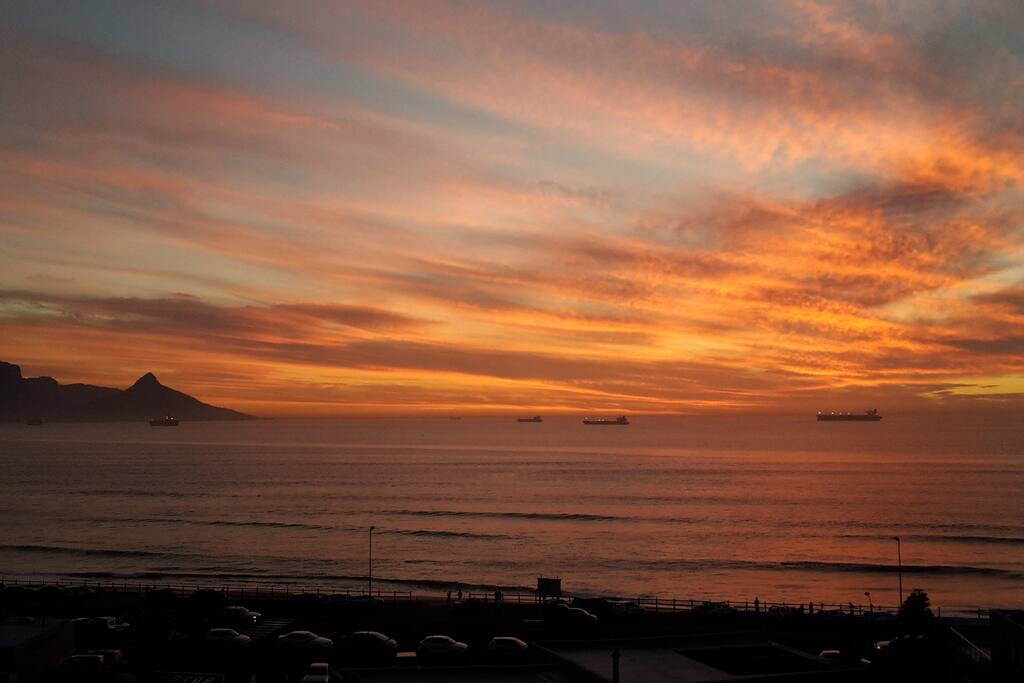 Sunset view from the apartment