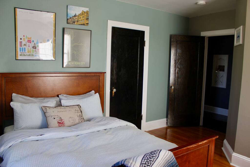 This room is dubbed the "City Room" for its art collection from all around the world