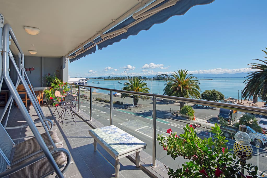 Sweeping views from the balcony