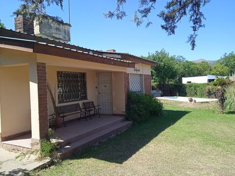 House with pool and park