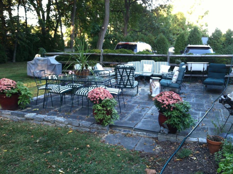 back terrace - quiet and private