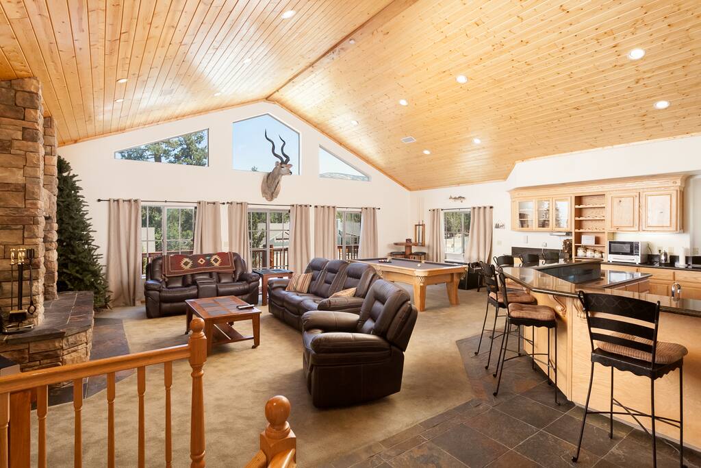 Great room allows everyone to be together.
