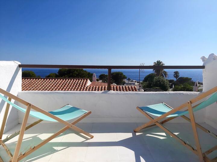 House in Menorca overlooking the sea (San Colomban)