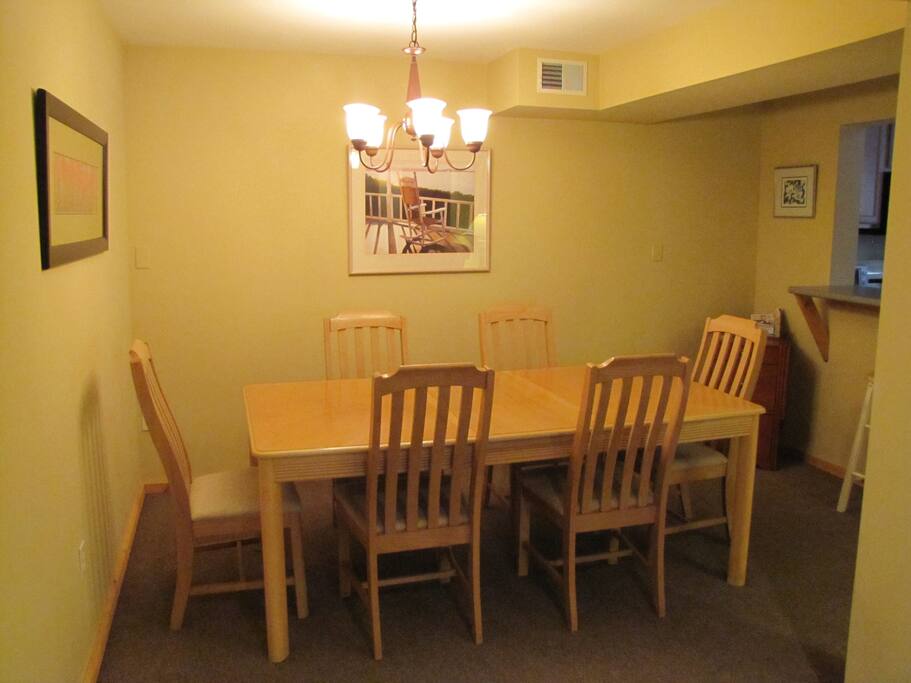 Common Dining area for myself and guests