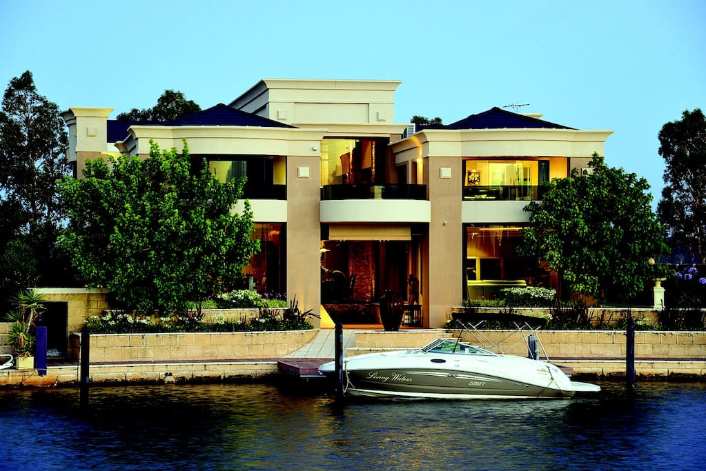 Canal view of this beautiful home