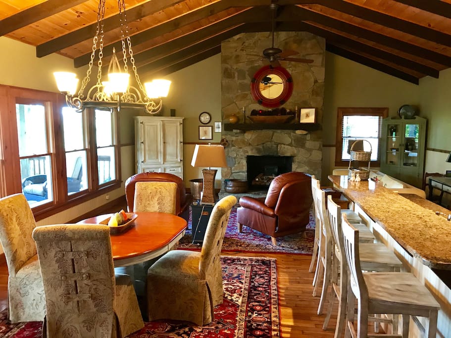 Family Room, Eating Area & Part of Kitchen