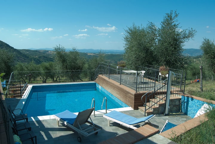 Villa With 2 Apartments - Santa Fiora
