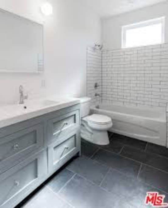 huge bathroom, shared