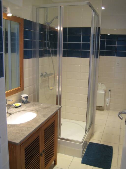 Salle de douche et toilettes