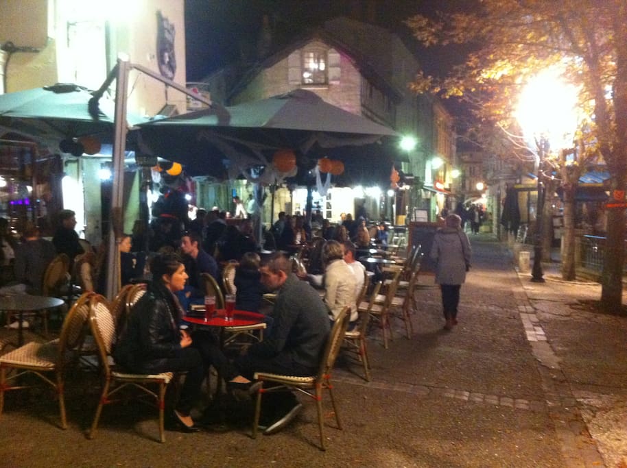 Angouleme by night in October 2