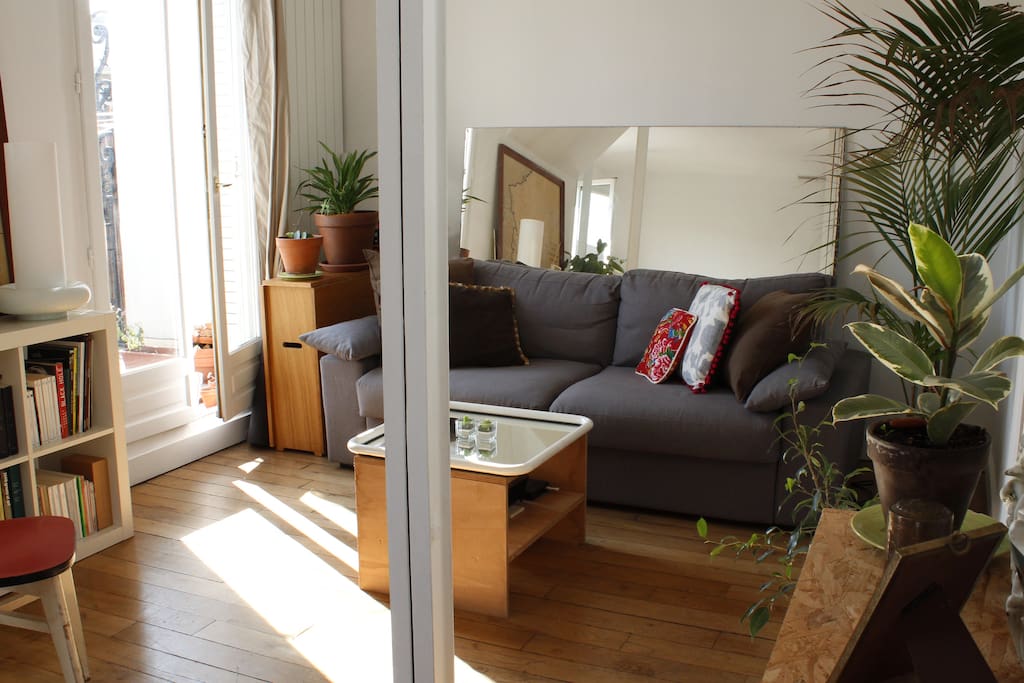 Cozy space for reading and relaxing