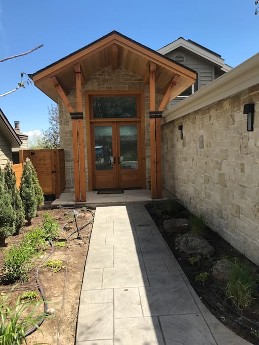 Beautiful double door entrance.