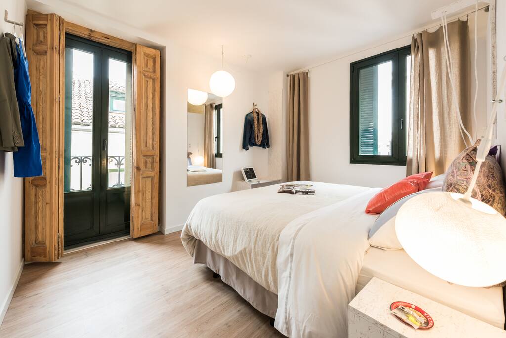 French window with balcony