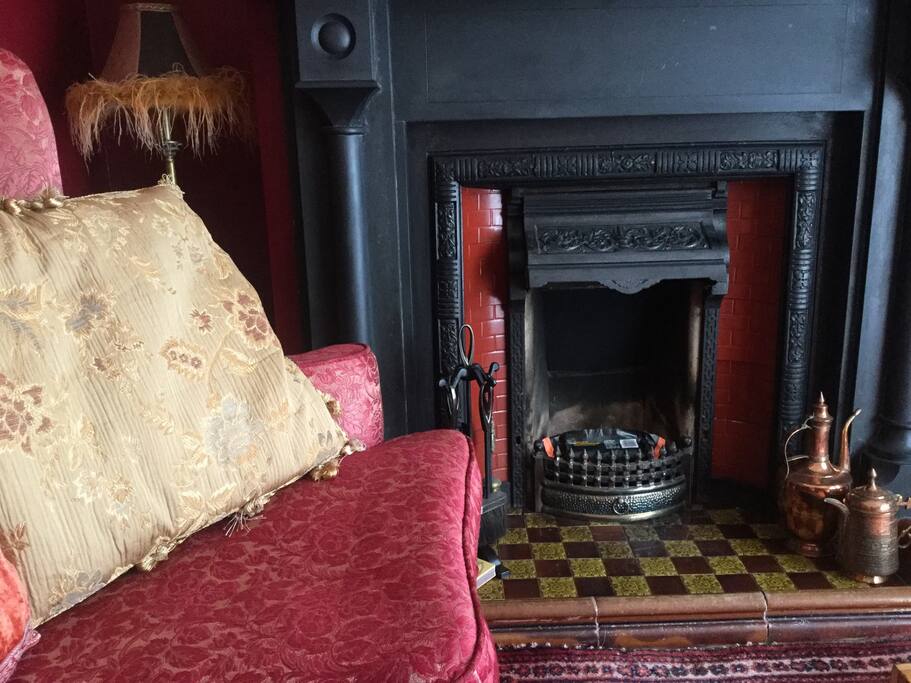 Working fireplace