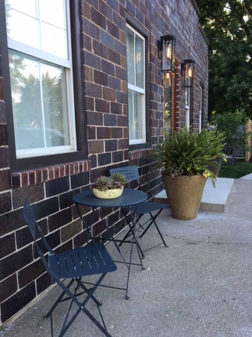 Enjoy your coffee on the patio