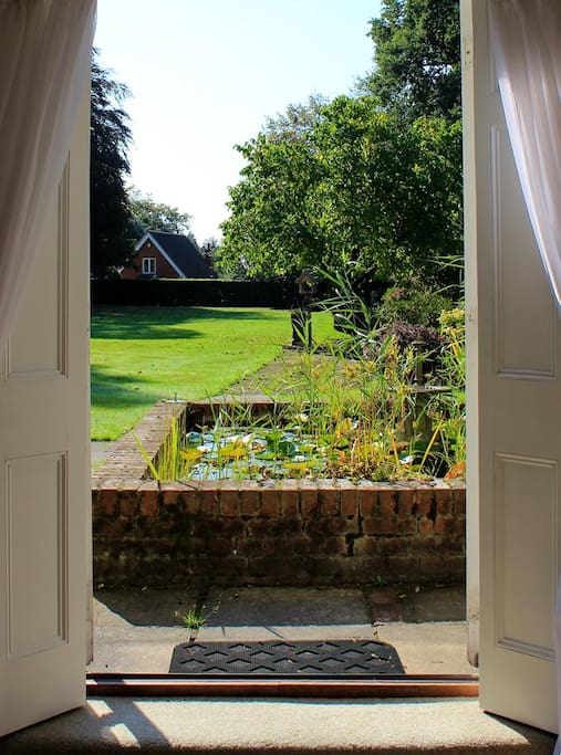 Fantastic views from french doors which open onto the garden.
