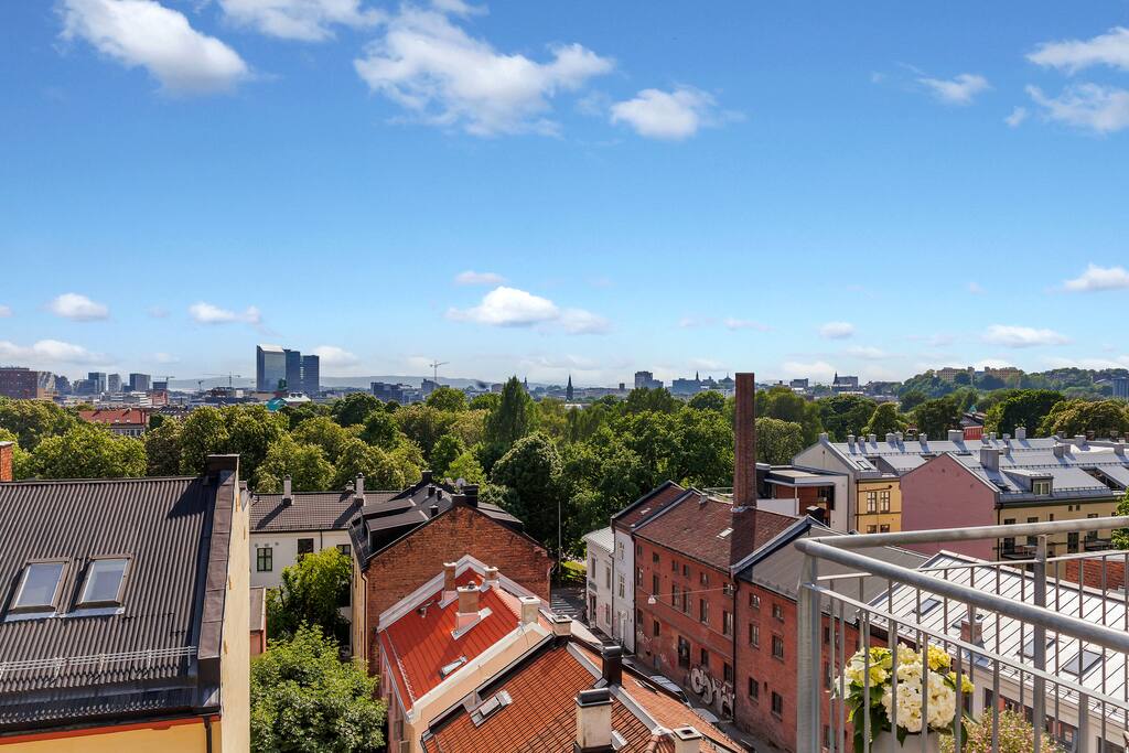 10 minutes walk to Oslo sentrum - public transport close by