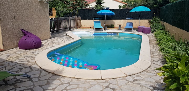 Maison Cosy Avec Piscine Privée Proche Des Plages - Perpignan
