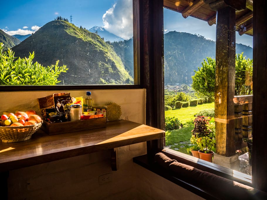Welcome basket in your mountain cabin