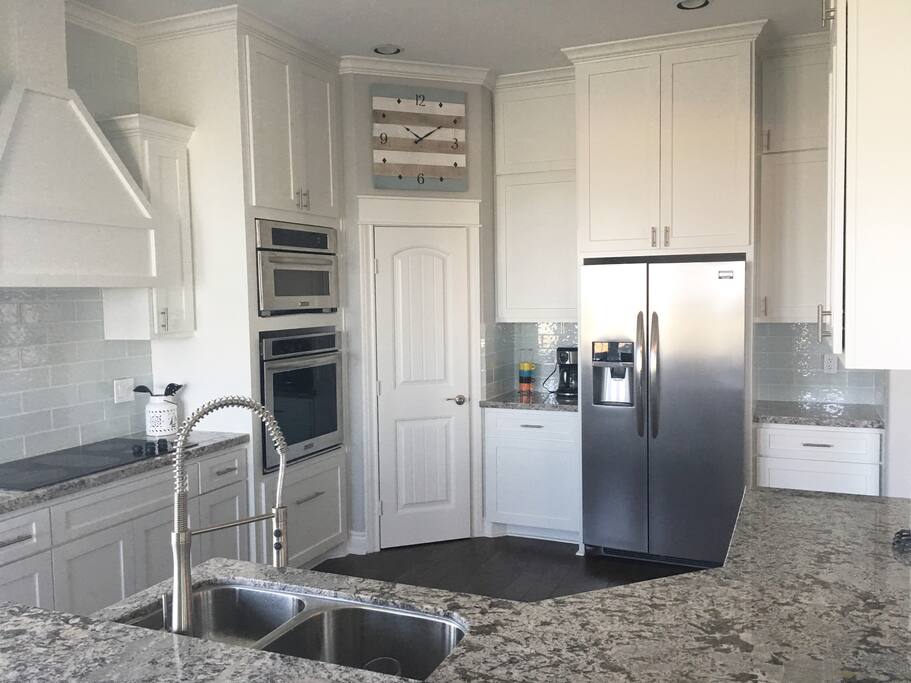 Fully stocked kitchen