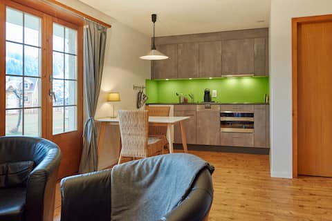 Popular Airbnb listing: Vacation studio Lenk, sunny and central in Lenk