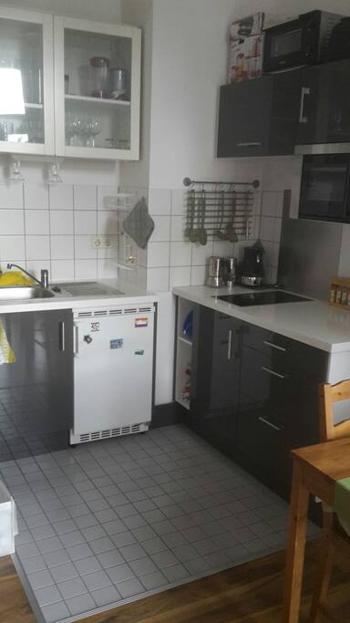 the kitchen