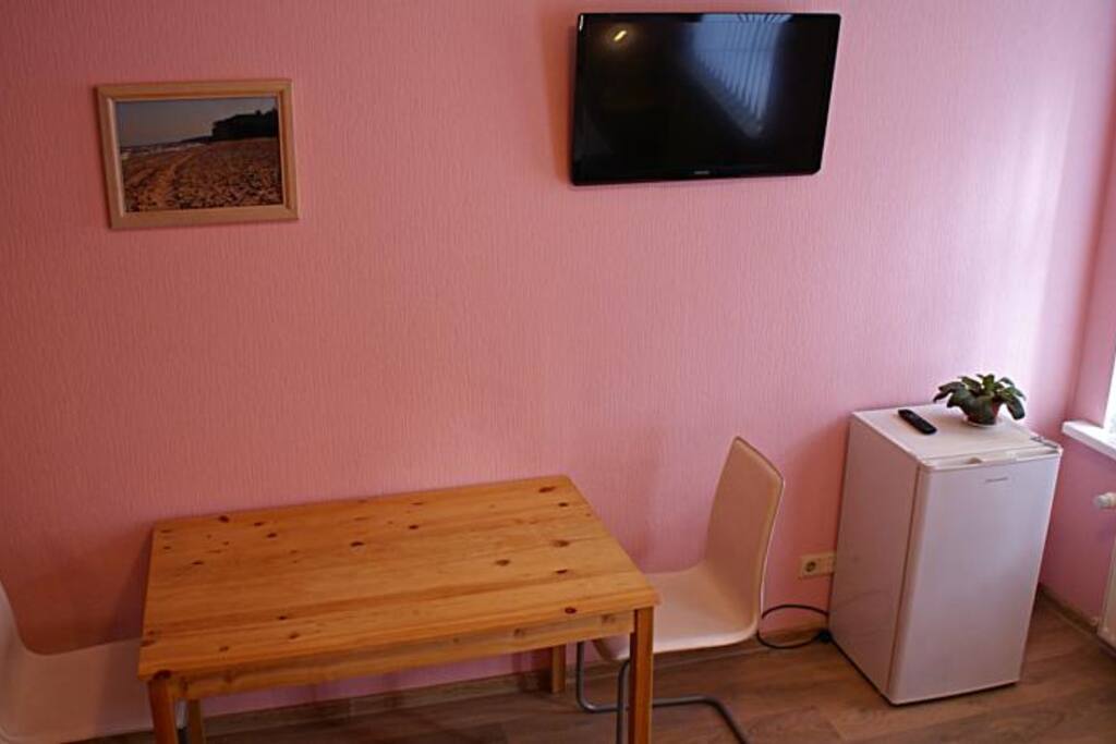 There is dining table for your convenience