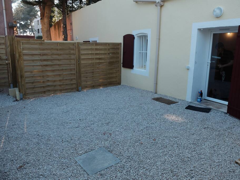 terrasse privée au studio