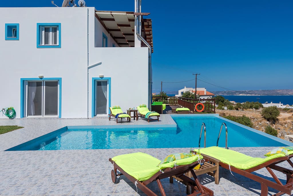 Katia Villa Exterior - Private Pool - Sea View