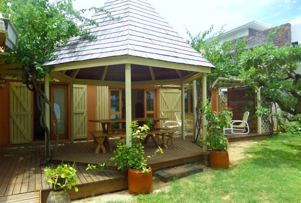 Outside deck